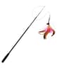 709 In Telescopic Feather Wand Cat Toy  Carbon Fiber ExtraLong Teaser Stick For Interactive Play Sc 6
