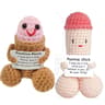 Funny Crochet Emotional Support Doll  Positive Desk Ornament Gift For Boyfriend Husband  Friends 10