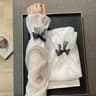 Ice Silk UV Protection Sheer Arm Sleeves With Bow Tie  Lolita Fingerless Sunscreen Gloves For Women 8