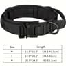 Tactical Dog Collar With Handle  Adjustable Military Nylon Training Collar Heavy Metal Buckle For L 6