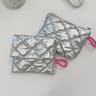 Silver Bow Canvas Coin Purse  Small Zipper Coin Wallet Pouch For Women  Girls Earphone Key Money St 5