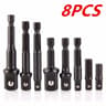 Impact Socket Adapter  Reducer Extension Set  DrilltoSocket Converter For HighSpeed Nut Driving Qui 6