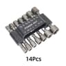 914 Pcs Hex Socket Nut Driver Set  Magnetic Sleeve Drill Bit Attachments For Fast Bolt  Nut Tighten 7