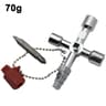 4in1 Silver Key Wrench Set  Triangle  Square Utility Cabinet Valve Tool  Screwdriver For Elevator C 6