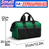 23 Inches HeavyDuty Waterproof Tool Bag  1680D Oxford Large Capacity Electrician Storage Tote WearR 7