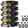 15 Pcs Rechargeable COB LED Headlamp With Strong Magnet  Super Bright Waterproof Head Torch For Fis 9