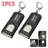 Mini COB LED Keychain Flashlight USB Rechargeable  Waterproof Pocket Work Light Keyring Lamp For Ca 7