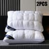 2Pack Luxury Hotel Pillows  Soft Support Bed Pillows For Back Side  Stomach Sleepers Fluffy Comfort 7