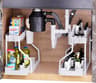 Under Sink Storage Organizer With Dual Slide Drawers PullOut Cabinet Shelf Rack For Kitchen  Bathro 7