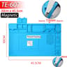 HeatResistant Silicone Soldering Mat 932F  AntiStatic Magnetic Workbench Mat For Phone Laptop  Watc 17