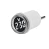 EU Plug LED Digital Voltmeter 50500V 30mm Round Panel Voltage Meter Indicator For Power Line Monito 8