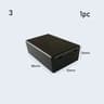 Waterproof ABS Electronic Enclosure Box  Black Instrument Project Case Housing For DIY Circuits Ele 8
