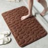NonSlip Cobblestone Bath Mat  Thick Soft Absorbent Bathroom Rug For Shower  Tub  QuickDry Floor Mat 15