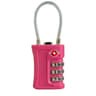 Portable TSA 3Digit Combination Wire Rope Lock  AntiTheft Padlock For Luggage Suitcase Backpack  Tr 15