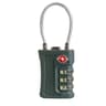 Portable TSA 3Digit Combination Wire Rope Lock  AntiTheft Padlock For Luggage Suitcase Backpack  Tr 8