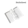 2 Pcs Clear Folding Door Hinges  Transparent AcrylicABS Cabinet Hinges For Furniture Doors Foldable 6