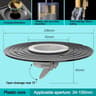Universal Shower Floor Drain Backflow Preventer Plug With AntiOdor Filter Fast Drainage Insert For  6