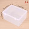 Thickened Transparent Portable Storage Box With Flip Lid Small Medium Large Rectangle Plastic Case  7