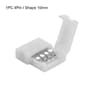 4Pin RGB LED Strip Connectors LTCross Corner Clip Couplers For 3528 5050 PCB Solderless Fast Join A 6