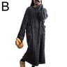 Womens Thick Flannel Coral Velvet Long Pajamas Robe  UltraSoft Warm Autumn Winter Nightwear Cozy Ho 7