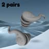 3Layer Reusable Silicone Sleep Earplugs For Noise Reduction  Snoring  Soft Waterproof For Travel  S 11