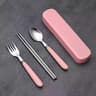 Polishing Stainless Steel Portable Cutlery Set W Storage Box  Picnic Camping Travel Flatware RustRe 8