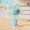 Baby Suction Cup Windmill Spinner Toy 6M  Manual Rotating Bear Sensory Toy Bath  High Chair Motor S 6