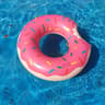 Donut Inflatable Pool Float Ring  Cute Pool Party Lounger  Photo Prop Durable EasyClean Plastic For 7