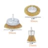 10Pack Wire Brush Wheel  Cup Set  Coarse Crimped Steel Rust Remover For Drill 14 In Shank Cleaning  14