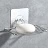 Stainless Steel Soap Holder With Suction Cup  PunchFree Wall Mounted Soap Dish Rack Drain Design Lu 14