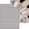 3D Nail Art Stickers Love Hearts Stars Clouds  Red Black White Adhesive Nail Decals Sliders For Fre