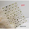 3D Nail Art Stickers Love Hearts Stars Clouds  Red Black White Adhesive Nail Decals Sliders For Fre