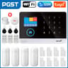 PGST 103 Smart Home Security Alarm System  4G2G GSM WiFi Burglar Alarm With 24 In Screen RFID  PIR  10