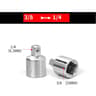 14 To 38 And 12 In Female Drive To 38 In Male Socket Adapter HeavyDuty Steel Converter For Wrench   6