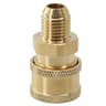 Pressure Washer Quick Connect Adapter 14in BrassStainless Coupler  Male Female Connector Fitting Fo 10