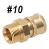 Pressure Washer Quick Connect Adapter 14in BrassStainless Coupler  Male Female Connector Fitting Fo 15