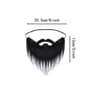 Funny Fake Beard  Long Hair Wig Set  Santa Claus White Beard  Black Big Beard Costume For Halloween 6