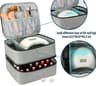 DoubleLayer Nail Polish Storage Bag 30 Compartments  Portable Nail Care Organizer Case For Essentia 10