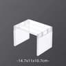 Detachable Transparent Refrigerator Storage Rack With Partition Board  SnapOn Foldable Fridge Organ 6