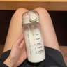 600ml Leakproof BounceStraw Water Bottle With OneClick Lid Cartoon Print DropResistant Sports Trave 5