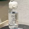 600ml Leakproof BounceStraw Water Bottle With OneClick Lid Cartoon Print DropResistant Sports Trave 8