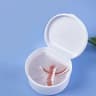 Denture Cleaning Box With Strainer Basket  Magnetic Lid Dental Retainer Holder Case For Orthodontic 7
