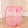 Foldable Mesh Laundry Basket With Handles Portable Breathable Dirty Clothes Hamper For Bedroom  Bat 7