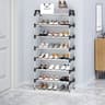 37 Tier Dustproof Shoe Rack Organizer Floor Standing Space Saving Shoe Cabinet For Entryway Doorste 10