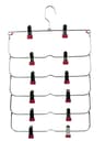 Foldable MultiLayer Pants Hanger Rack Anti Slip Seamless Wardrobe Organizer For Trousers Skirts Sca 8