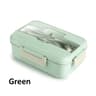 Eco Wheat Straw Bento Lunch Box With Spoon  Chopsticks  Leakproof Microwave Food Storage Container  7