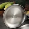 Stainless Steel Dinner Plate Round Stackable Serving Tray  Reusable Metal Dessert  BBQ Plate For Ca 6