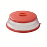 Collapsible Microwave Splatter Cover  Drainer Basket  SplashProof Food Plate Lid For Reheating Stea 7