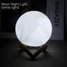 LED Moon Night Light Lamp 3D Galaxy Decor For Kids Bedroom Warm White Or 7 Color Cycle Cute Birthda