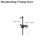 4 Inch F Clamp Quick Release Ratchet Speed Squeeze Woodworking Bar Clamp Nylon Carpenter Hand Tool 6